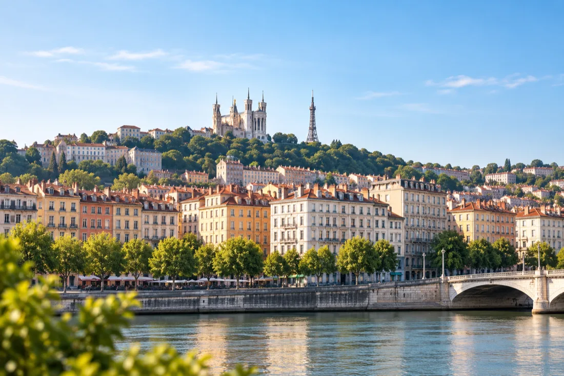 Vue panoramique sur Lyon